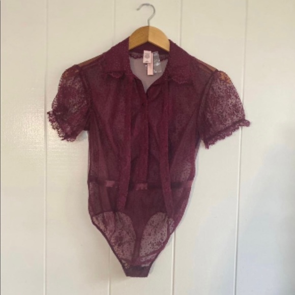 NWT Victoria's Secret Burgundy Teddy - Picture 13 of 14